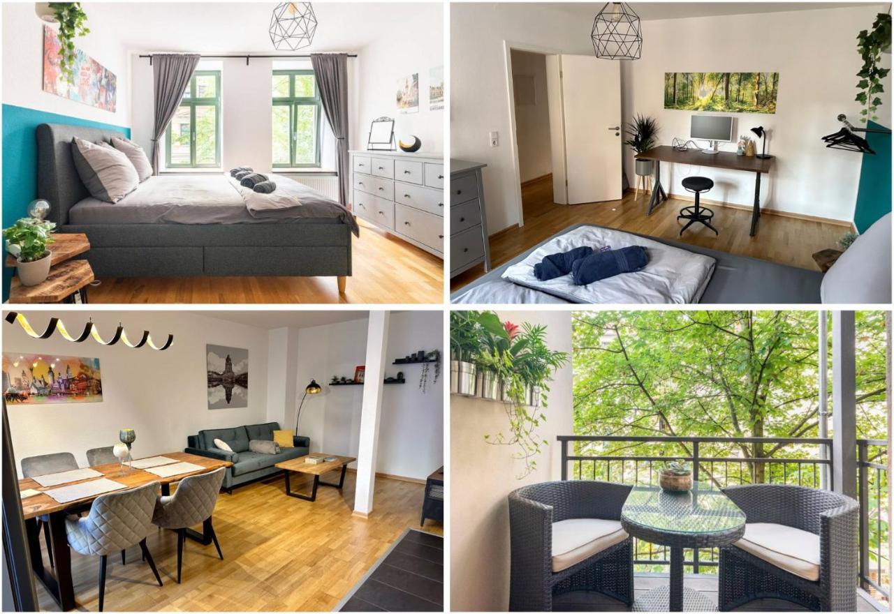 לייפציג Super Zentrale, Gemutliche Wohnung Mit Balkon מראה חיצוני תמונה